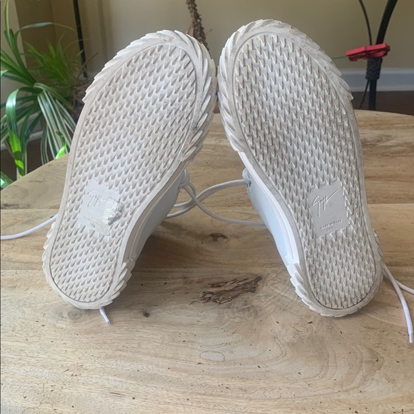 GIUSEPPE ZANOTTI BLABBER DONNA White Leather High-Top Sneakers - Size: EU 38.5 - Picture 9 of 10